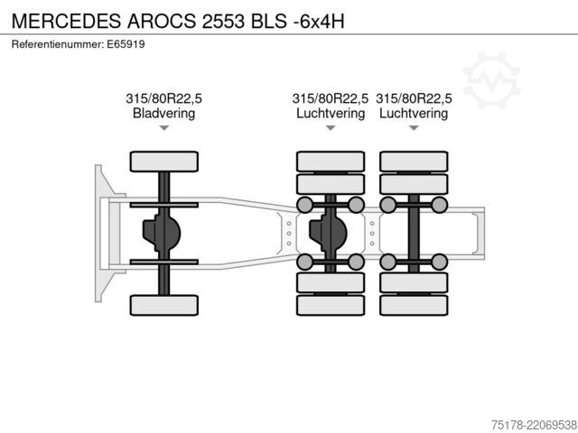 MTS standard Mercedes-Benz AROCS 2553 BLS -6x4H
