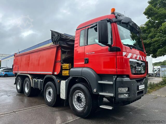 Floor MAN TGS 35.440 8x4*blatt* FLIEGL*Asphaltschieber*Sc...