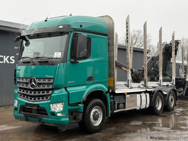 Φορτηγό μεταφοράς ξυλείας MERCEDES-BENZ Arocs 2546 BL 6x4HAD Palfinger LK Lenk/Lift