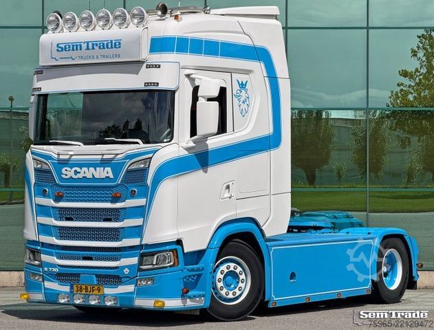 Τυπική μονάδα τράκτορα SCANIA S730 V8 NGS KING FULL OPTIONS SPECIAL INTERIOR S