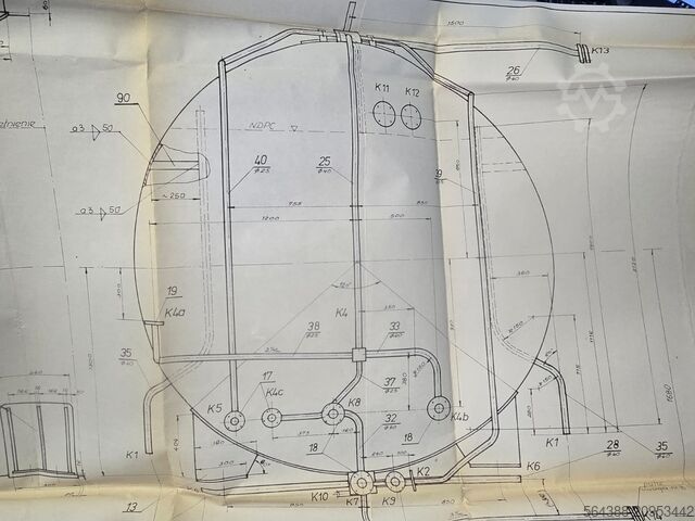 Tanque criogénico de CO2, hielo seco POM Steszew 47,7 m3