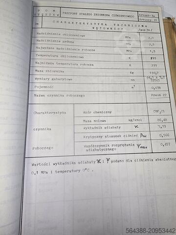Tanque criogénico de CO2, hielo seco POM Steszew 47,7 m3