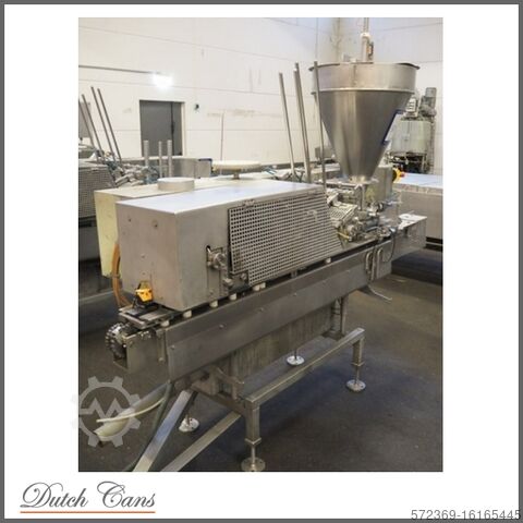 μηχανή πλήρωσης και μηχανή σφράγισης Lubeca can filling and can seaming line LW792 and LW303