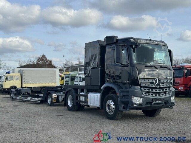 Car carrier truck Mercedes-Benz Arocs 2143 + GLORIA Tiefbett Spezial (2021)