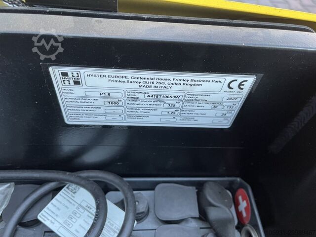 Handmatige palletwagen Hyster P1.6