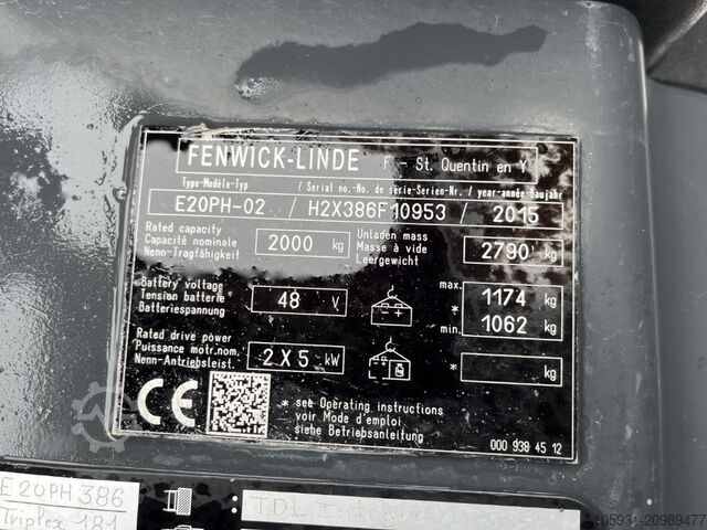 Elektromos négykerekű targonca Linde E20PH-02