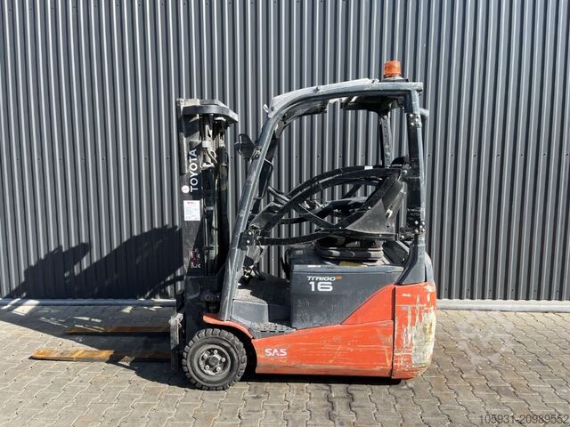 Elektrisk 3 -hjulet gaffeltruck Toyota 8FBEK16T