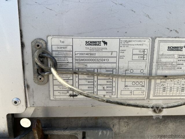 Posuvné plachty Schmitz Cargobull SCB S3T / Curtainside / Disk Brakes / APK TUV 1...
