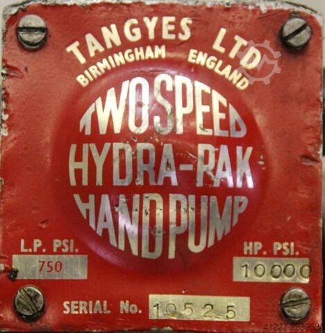 Ruční hydraulické čerpadlo s válcem Tangyes 100 Tonnen