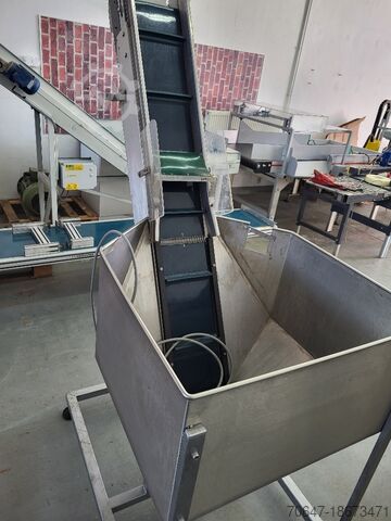 Edelstahl-Bunkerförderband 180 x 20,5 cm UNIDRIVE 180 x 20,5