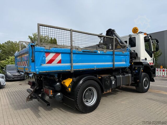 Billenő teherautó IVECO Trakker 330 4x4 Meiller Kipper+Hiab 088B-2 Funk