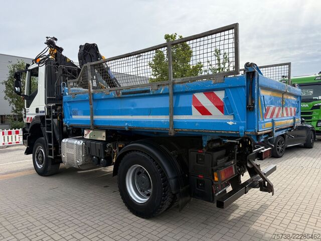 Billenő teherautó IVECO Trakker 330 4x4 Meiller Kipper+Hiab 088B-2 Funk