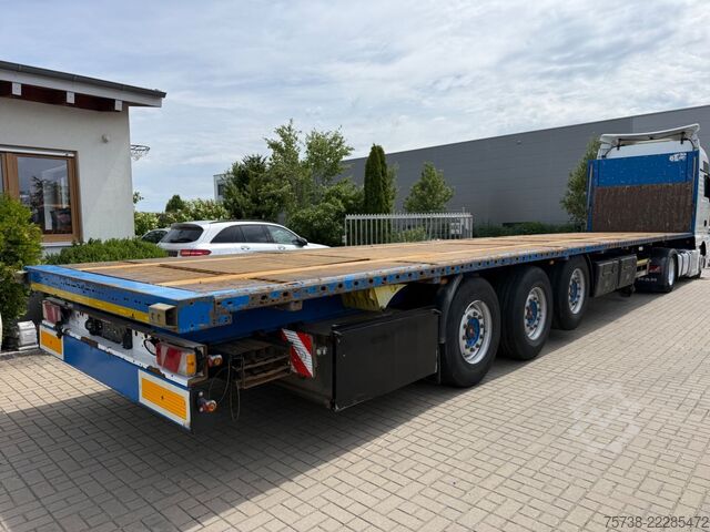 Munkaállvány félpótkocsi KÖGEL S24 Plateau mit Steckrungen/Luft-Lift/3-Achsen