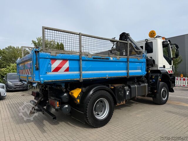 Háromirányú billenő teherautó IVECO Trakker 330 4x4 Meiller Kipper+Hiab 088B-2 Funk