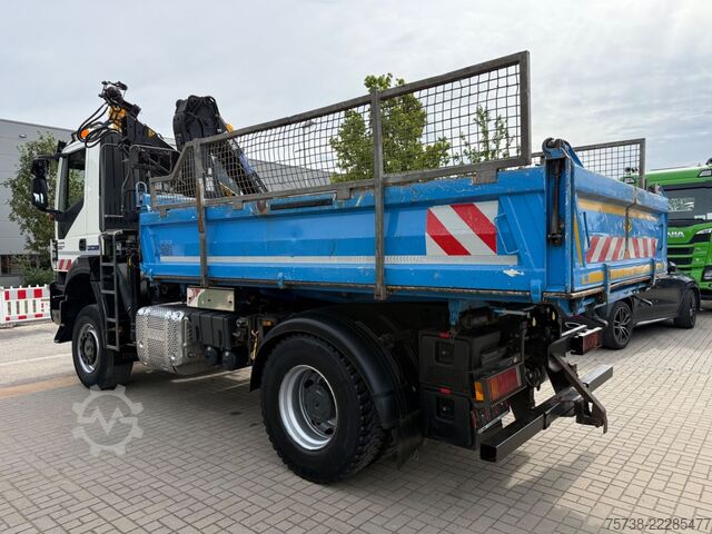 Háromirányú billenő teherautó IVECO Trakker 330 4x4 Meiller Kipper+Hiab 088B-2 Funk
