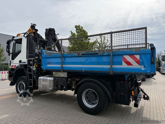 Háromirányú billenő teherautó IVECO Trakker 330 4x4 Meiller Kipper+Hiab 088B-2 Funk