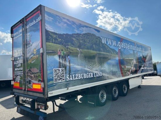 Semiremorcă cu platformă joasă KRONE SD KüHLER, DOPPELSTOCK, CARRIER 1550, PALETTENKASTEN, LIFTACHSE