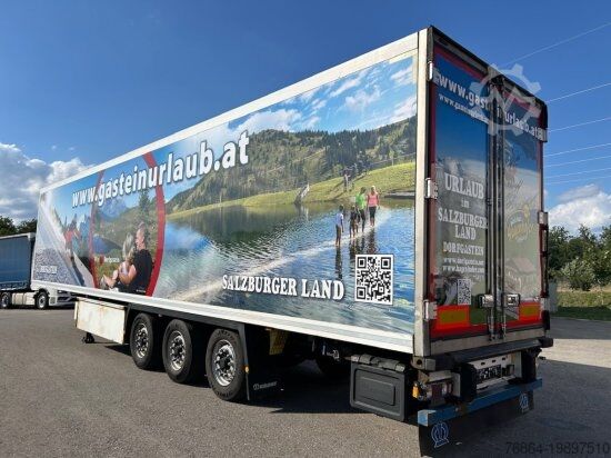 Semiremorcă cu platformă joasă KRONE SD KüHLER, DOPPELSTOCK, CARRIER 1550, PALETTENKASTEN, LIFTACHSE