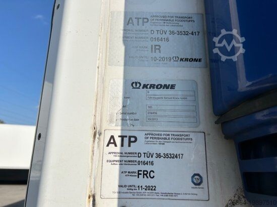 Semiremorcă cu platformă joasă KRONE SD KüHLER, DOPPELSTOCK, CARRIER 1550, PALETTENKASTEN, LIFTACHSE