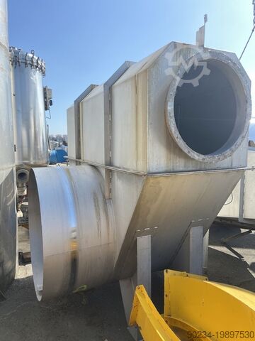 Buisdroger voor continue werking met een koelsectie van roestvrij staal, geproduceerd door COMESSA. COMESSA Drum 2400mm diameter x 14000mm length