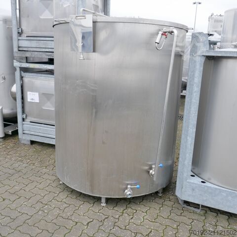 2400 liter verwarmbare/koelbare tank van V2A  9509