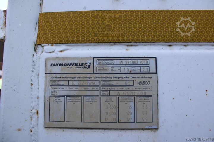 Low loader Faymonville 7 AXLE hydrolisch + 8.50 extendable + 110 tons