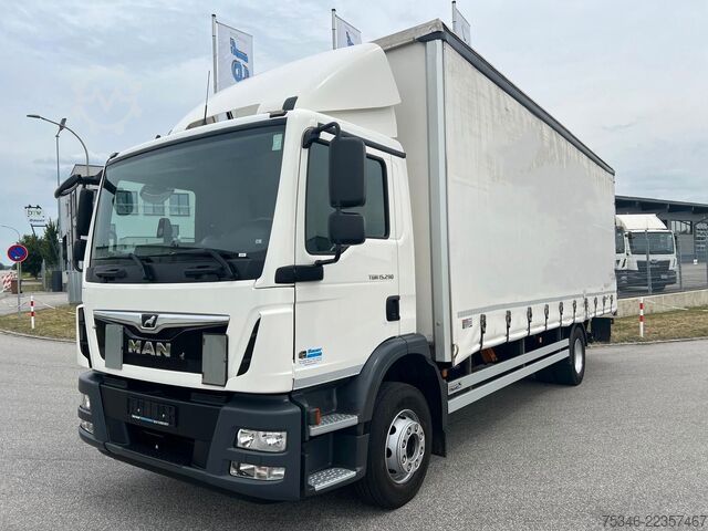 Ladbil med presenning MAN TGM 15.290/BL/Pritsche7,20m/LBW/NL 8,2to/180 tkm