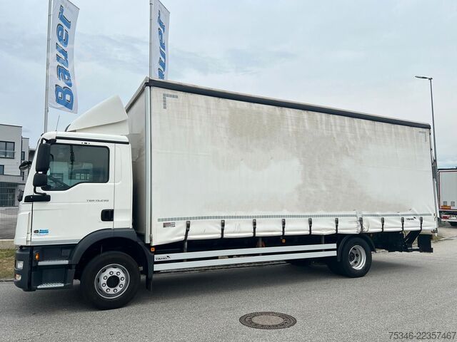 Ladbil med presenning MAN TGM 15.290/BL/Pritsche7,20m/LBW/NL 8,2to/180 tkm