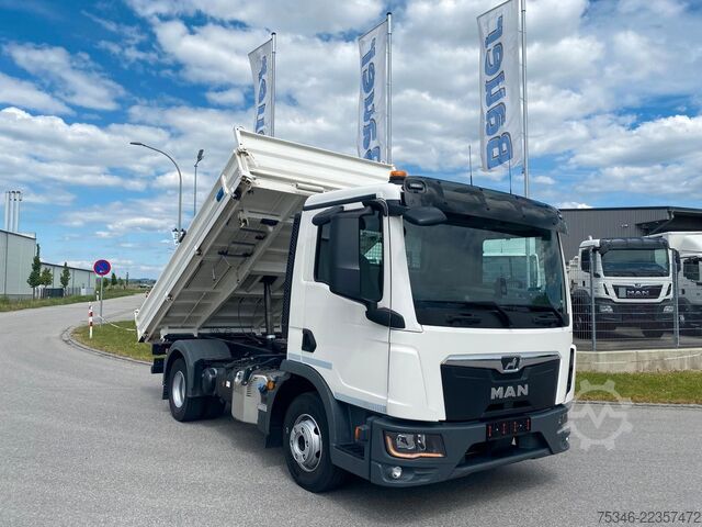 Tre-sidet tipbil MAN TGL 12.250/Kipper/NL6,3To/Klima/Nur 57 tkm/Top