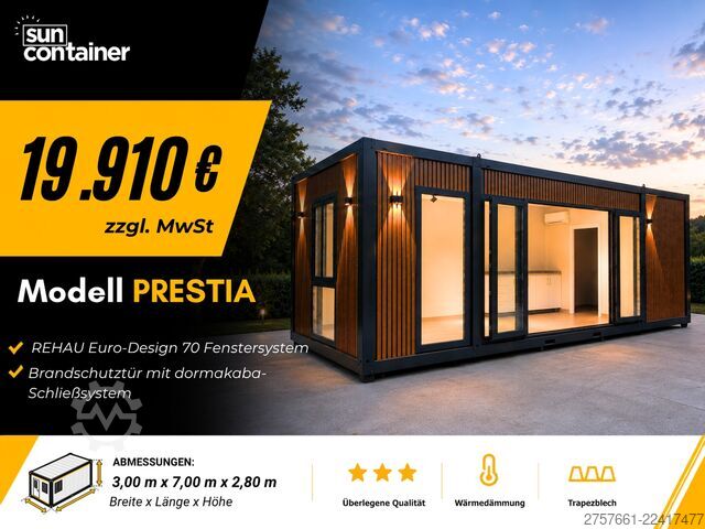 Sun Container GmbH | Container Ufficio | Bürocontainer / Wohncontainer / Baucontainer Modell FOREST