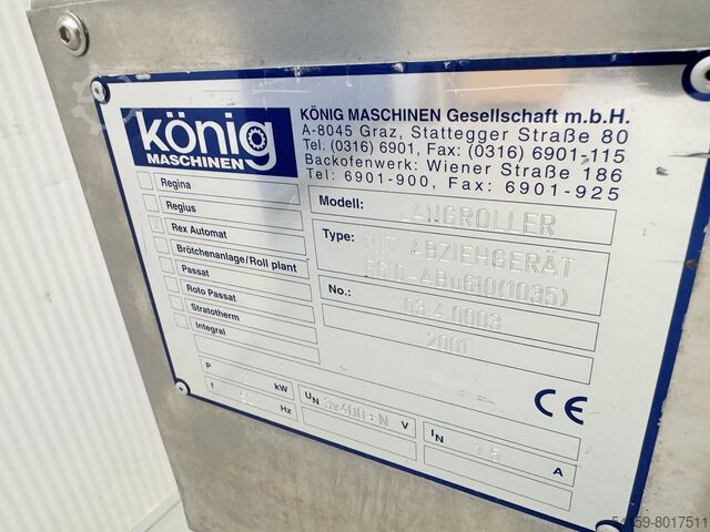 Linka na výrobu housek Konig Rex Futura König Rex Futura