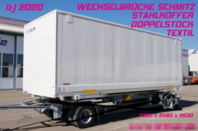 Schmitz Cargobull WKSTG 7,45 /STAHLKOFFER / TEXTIL / DOPPELSTOCK