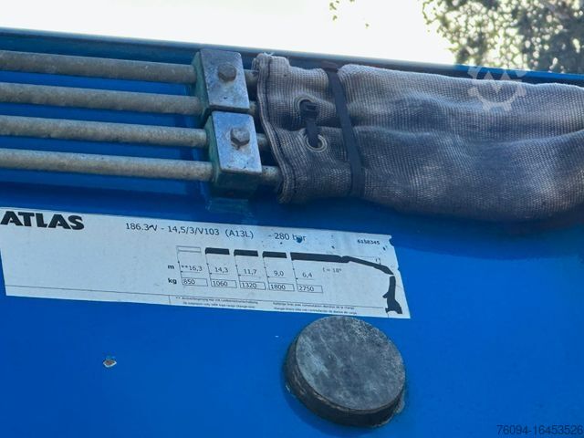 Vrachtauto met open laadbak VOLVO FM 420 Baustoff 6x2 lift/lenk Atlas Kran