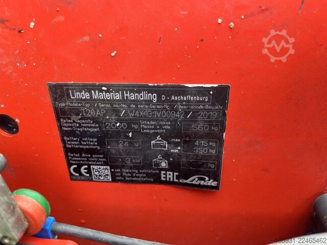 Transpallet manuale Linde T20AP