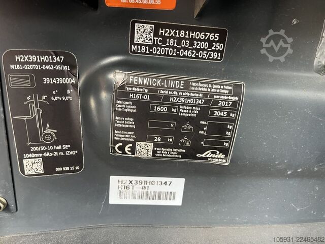 Carrello elevatore GPL Linde H16T-01