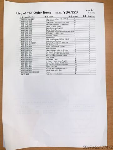 FANUC CRX-10iA/L cobot (05/2021) – 10 kg / 1418 mm – 1. sahip, az kullanılmış – Fanuc - Japan FANUC CRX-10iA/L cobot (05/2021) – 10 kg / 1418 mm – 1e eigenaar, low use –