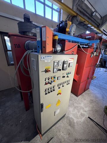 Overhead conveyor blasting machine Turbo Technika Turbinentyp 2xTC 260 D
