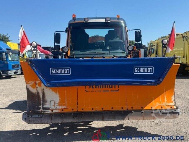 Driezijdige kipper Unimog U400 238PS Winterdienst + Streuer + 3m Schild