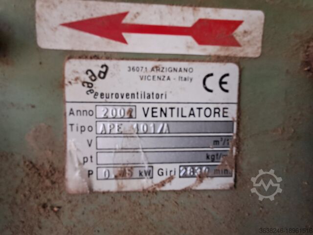 Ventilateur haute pression Euroventilatori APE 401/A