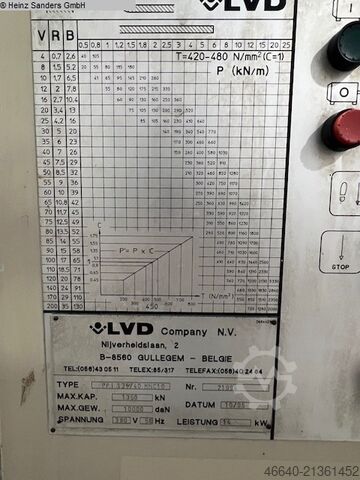 Pressa piegatrice - idraulica LVD PPI 135/40 MNC