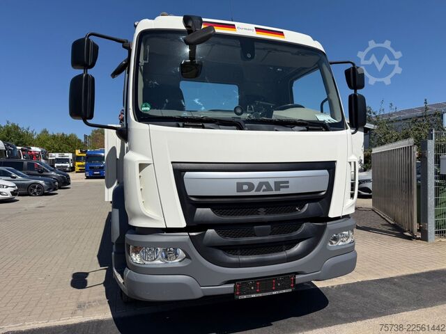 Flatbed truck DAF LF 230 Pritsche+Kran Palfinger PK8501