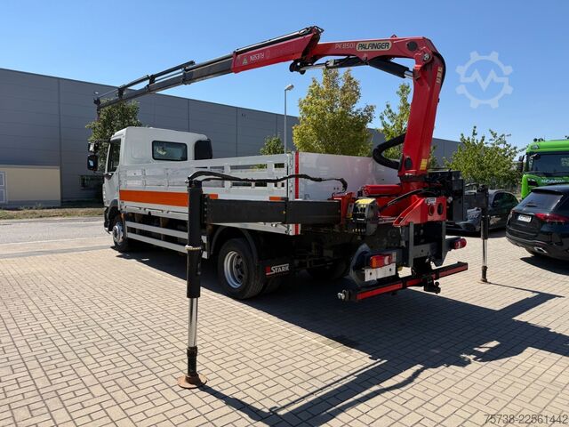 Flatbed truck DAF LF 230 Pritsche+Kran Palfinger PK8501