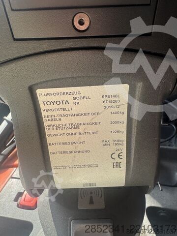 Palletstapelaars Toyota SPE140L mit Initialhub (2 St)