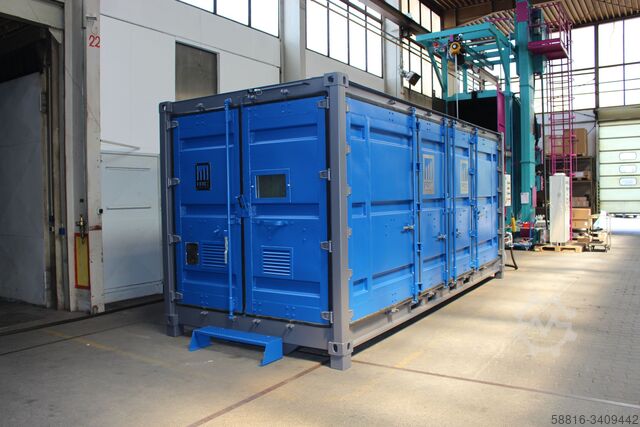 Blast container container stralen systeem Oliver Fritz GmbH & Co. KG Side Door Open