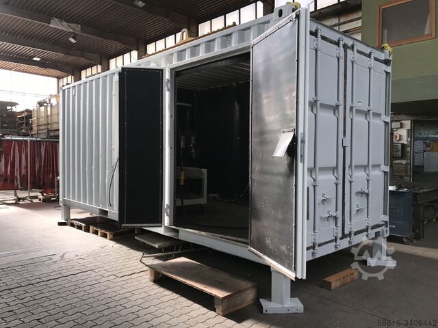 Sistema di sabbiatura del contenitore di sabbiatura del contenitore di sabbiatura Oliver Fritz GmbH & Co. KG Side Door Open