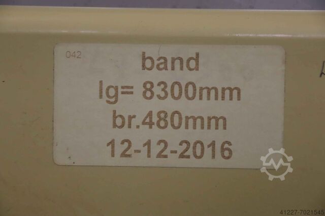 Banda transportoare 41 m/min unbekannt 480 x 4000 mm