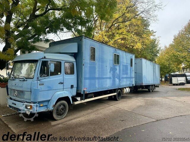 Kvægetransportør Mercedes-Benz 817 3-4 Pferde mit Beilharz TAP 8,7 Tandemanh.