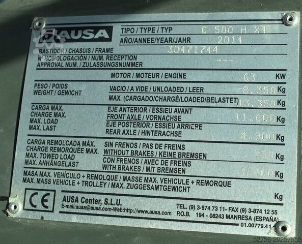 Empilhador Ausa C500 Hx4