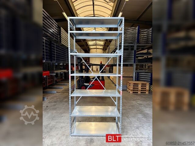 Konzolos állvány 1,33 lfm Gebrauchtes STOW Fachbodenregal 300cm hoch, 60cm tief, 7 Lagerebenen