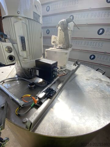 1.000 liter RVS verticale mengtank met mantel. NETZSCH 1000 Litre